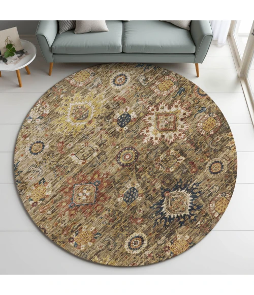 Dalyn Silk Road Brown SR9 8ft. x 8ft. Rug