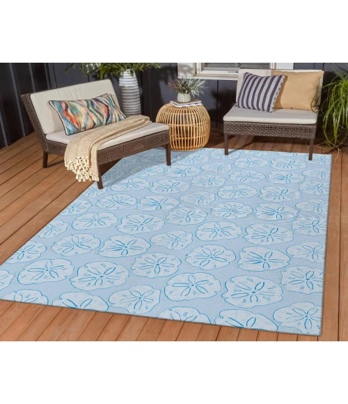 Dalyn Indoor/Outdoor Seabreeze SZ10 Sky Washable 2'6" x 3'10" Rug