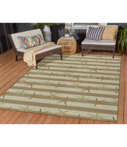 Dalyn Indoor/Outdoor Seabreeze SZ12 Beige Washable 2'6" x 3'10" Rug