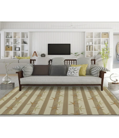 Dalyn Indoor/Outdoor Seabreeze SZ12 Beige Washable 2'6" x 3'10" Rug