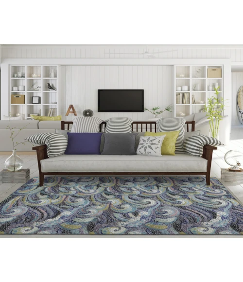 Dalyn Indoor/Outdoor Seabreeze SZ14 Ink Washable 2'6" x 3'10" Rug