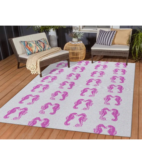 Dalyn Indoor/Outdoor Seabreeze SZ15 Flamingo Washable 2'6" x 3'10" Rug