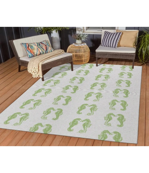 Dalyn Indoor/Outdoor Seabreeze SZ15 Lime-In Washable 2'6" x 3'10" Rug