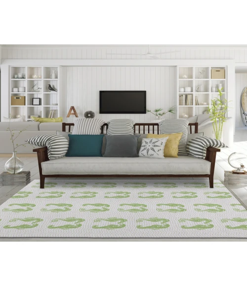 Dalyn Indoor/Outdoor Seabreeze SZ15 Lime-In Washable 2'6" x 3'10" Rug