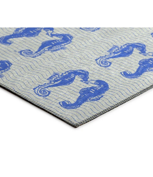 Dalyn Indoor/Outdoor Seabreeze SZ15 Navy Washable 2'6" x 3'10" Rug