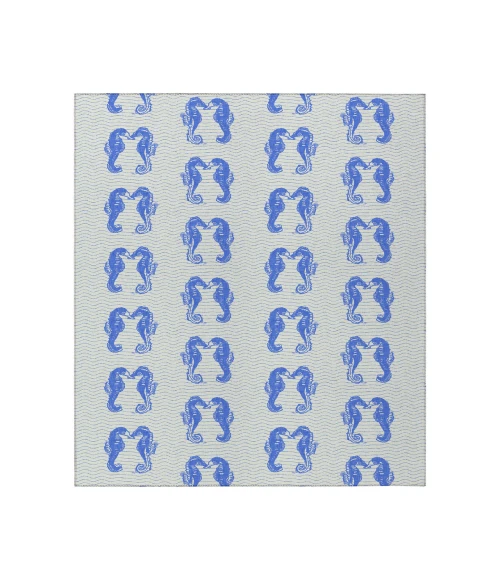 Dalyn Indoor/Outdoor Seabreeze SZ15 Navy Washable 2'6" x 3'10" Rug