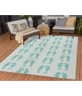 Dalyn Indoor/Outdoor Seabreeze SZ15 Teal Washable 2'6" x 3'10" Rug