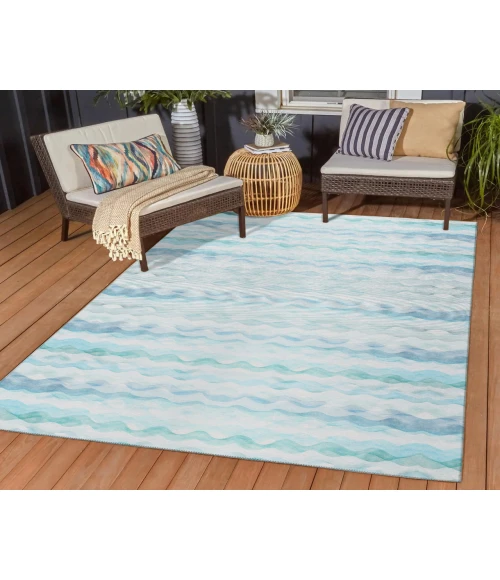 Dalyn Indoor/Outdoor Seabreeze SZ16 Denim Washable 2'6" x 3'10" Rug