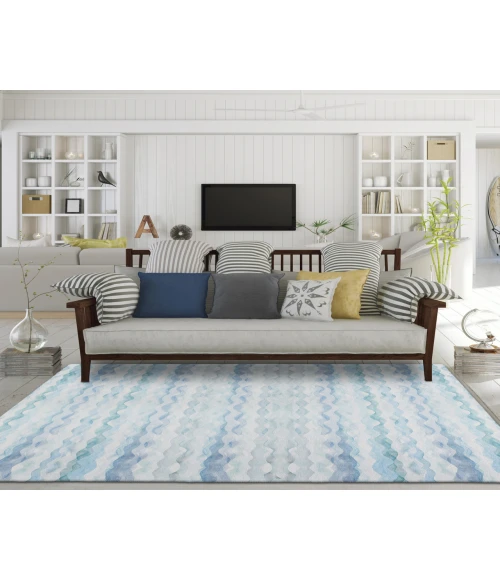 Dalyn Indoor/Outdoor Seabreeze SZ16 Denim Washable 2'6" x 3'10" Rug