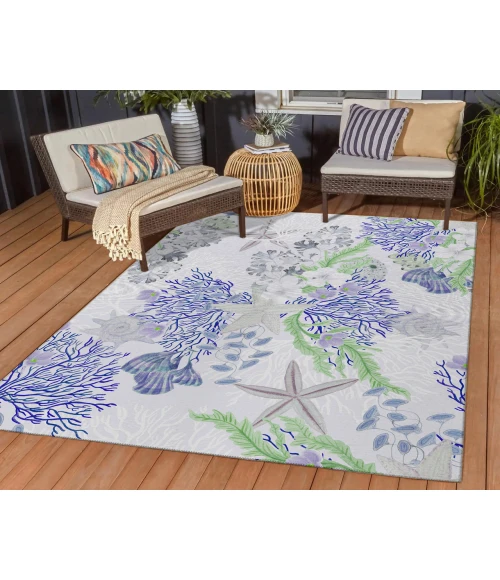Dalyn Indoor/Outdoor Seabreeze SZ1 Lavender Washable 2'6" x 3'10" Rug
