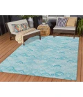 Dalyn Indoor/Outdoor Seabreeze SZ2 Teal Washable 2'6" x 3'10" Rug