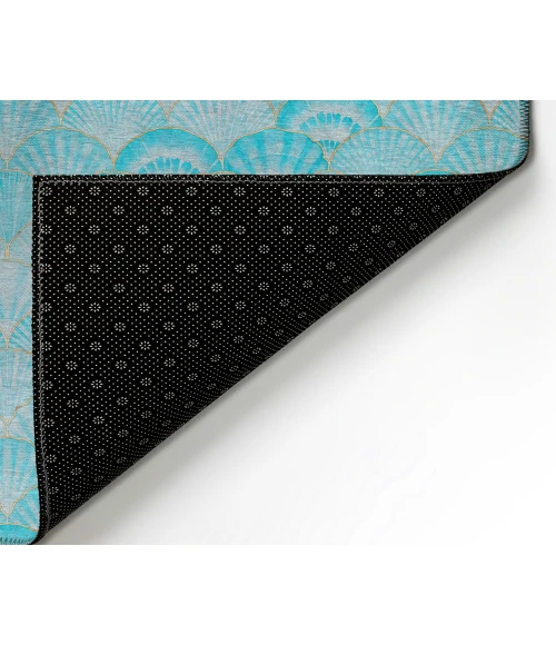 Dalyn Indoor/Outdoor Seabreeze SZ2 Teal Washable 2'6" x 3'10" Rug