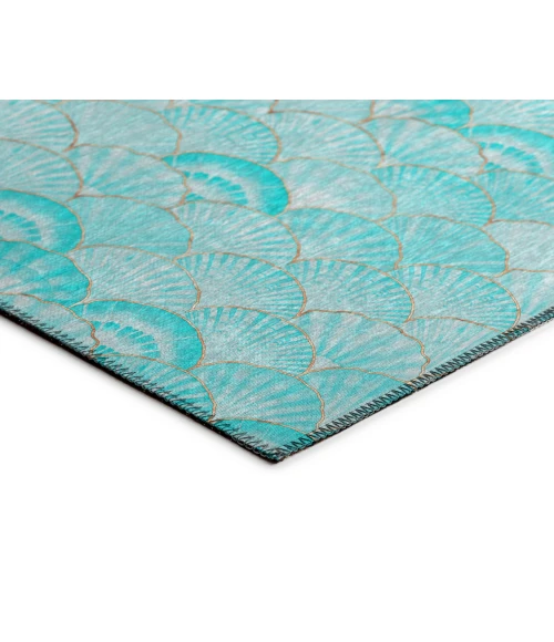 Dalyn Indoor/Outdoor Seabreeze SZ2 Teal Washable 2'6" x 3'10" Rug