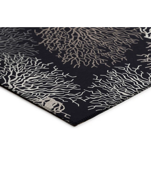Dalyn Indoor/Outdoor Seabreeze SZ3 Black Washable 2'6" x 3'10" Rug