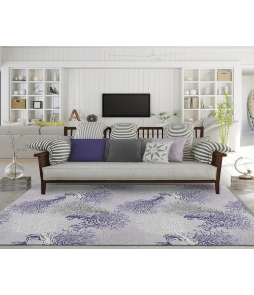 Dalyn Indoor/Outdoor Seabreeze SZ3 Lavender Washable 2'6" x 3'10" Rug