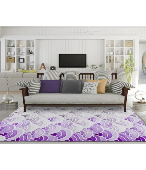 Dalyn Indoor/Outdoor Seabreeze SZ5 Violet Washable 2'6" x 3'10" Rug
