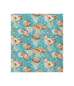 Dalyn Indoor/Outdoor Seabreeze SZ6 Teal Washable 2'6" x 3'10" Rug