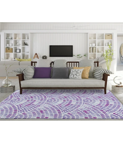 Dalyn Indoor/Outdoor Seabreeze SZ7 Lavender Washable 2'6" x 3'10" Rug