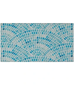 Dalyn Indoor/Outdoor Seabreeze SZ7 Teal Washable 1'8" x 2'6" Rug