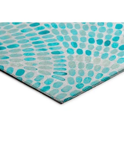 Dalyn Indoor/Outdoor Seabreeze SZ7 Teal Washable 2'3"x7'6" Runner Rug