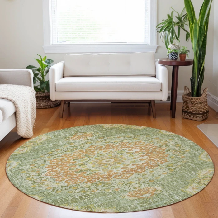 Dalyn Tabrook Green TB11 8ft. x 8ft. Rug