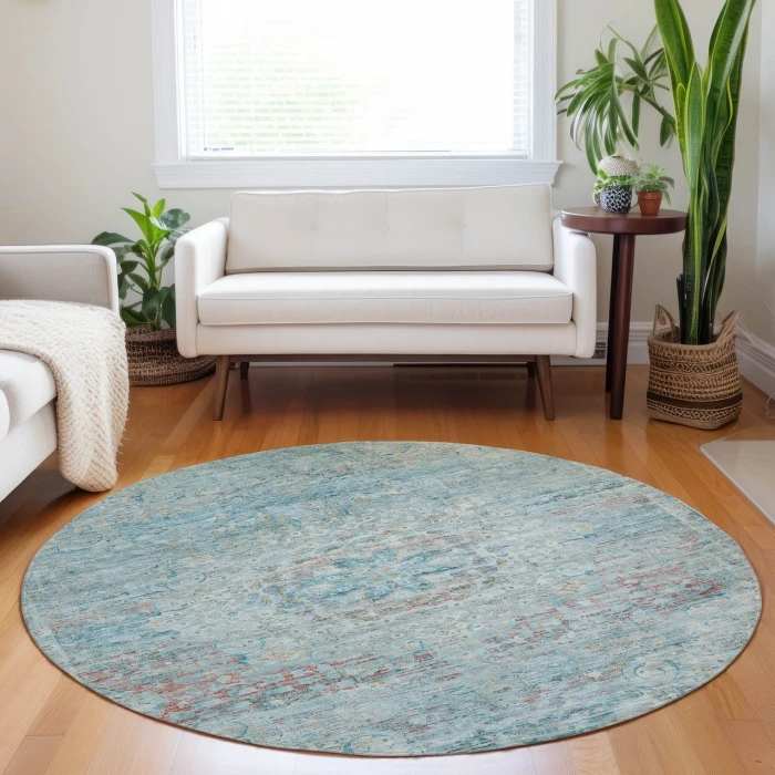 Dalyn Tabrook Blue TB1 8ft. x 8ft. Rug