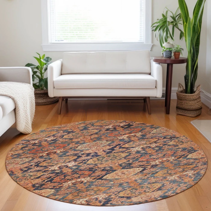 Dalyn Tabrook Orange TB3 8ft. x 8ft. Rug