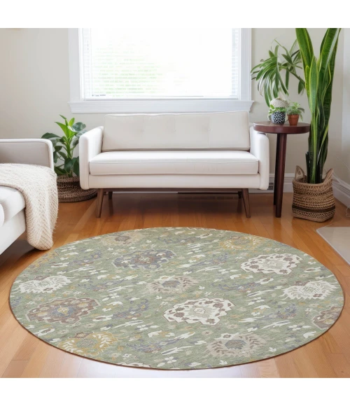 Dalyn Tabrook Green TB4 8ft. x 8ft. Rug