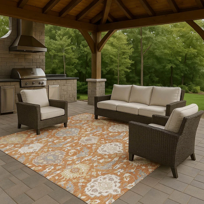 Dalyn Tabrook Orange TB4 5ft. x 7ft.6in. Rug