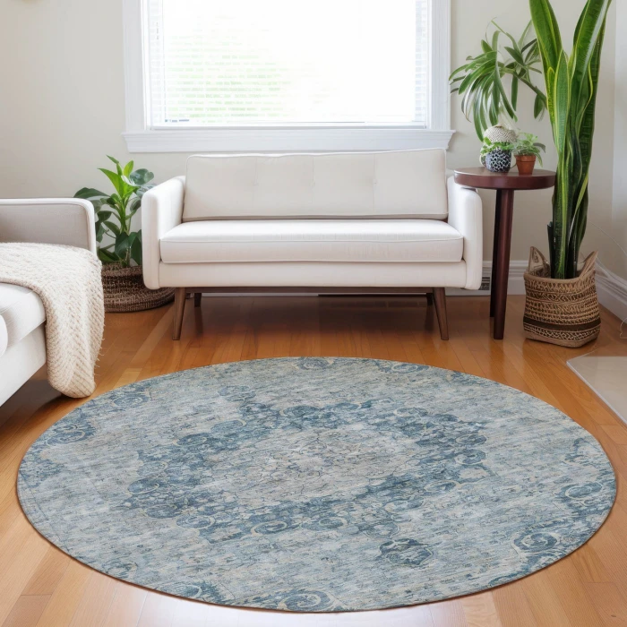 Dalyn Tabrook Blue TB5 8ft. x 8ft. Rug