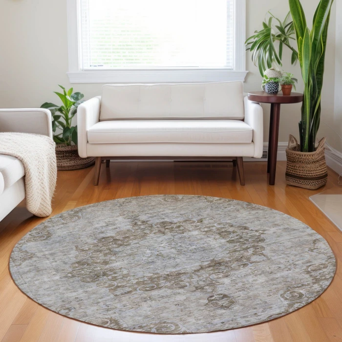 Dalyn Tabrook Brown TB5 8ft. x 8ft. Rug