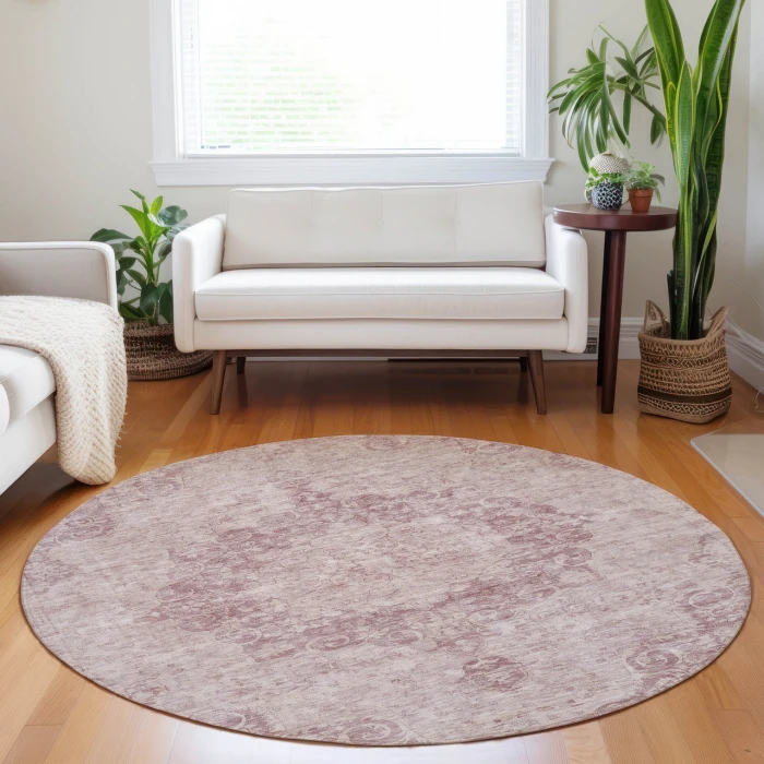 Dalyn Tabrook Pink TB5 8ft. x 8ft. Rug