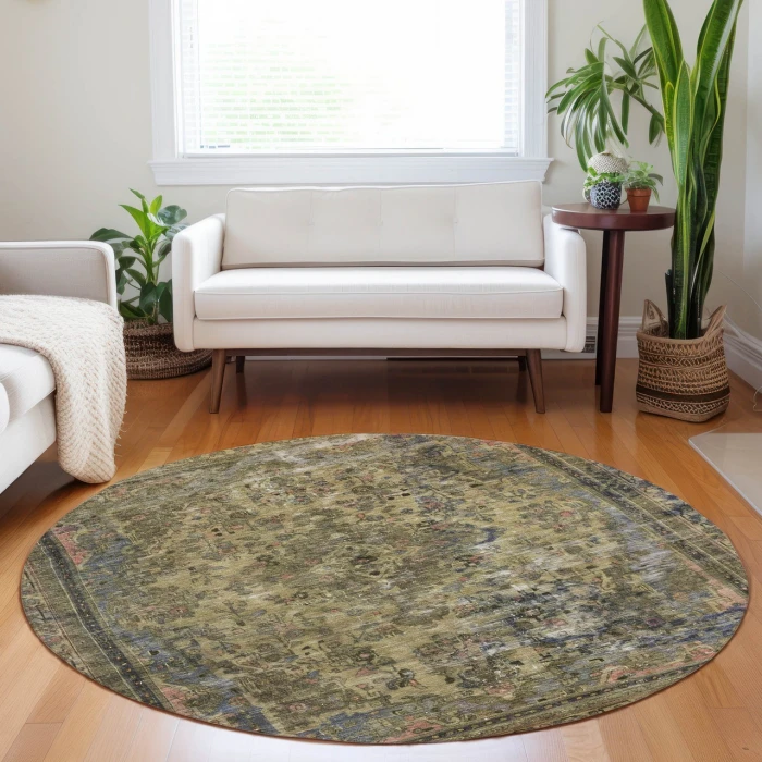 Dalyn Tabrook Brown TB8 8ft. x 8ft. Rug