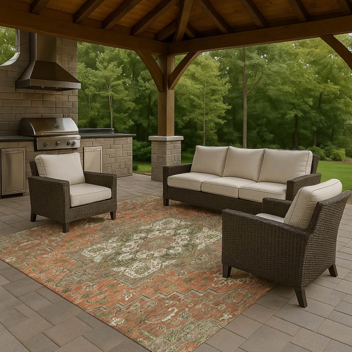 Dalyn Tabrook Orange TB9 8ft. x 10ft. Rug