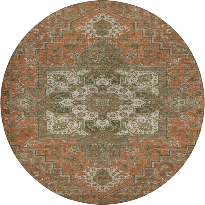 Dalyn Tabrook Orange TB9 8ft. x 8ft. Rug