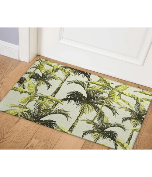 Dalyn Indoor/Outdoor Tropics TC10 Aloe Washable 1'8" x 2'6" Rug