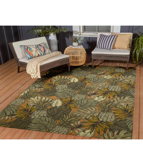 Dalyn Indoor/Outdoor Tropics TC11 Clay Washable 2'6" x 3'10" Rug