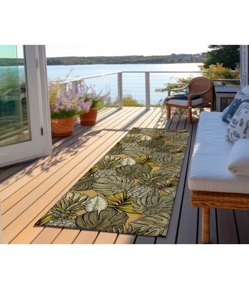 Dalyn Indoor/Outdoor Tropics TC11 Clay Washable 2'3" x 7'6" Runner Rug