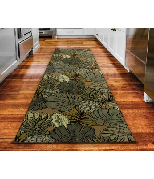 Dalyn Indoor/Outdoor Tropics TC11 Clay Washable 2'3" x 7'6" Runner Rug