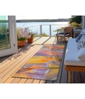 Dalyn Indoor/Outdoor Tropics TC14 Passion Washable 2'3" x 7'6" Runner Rug