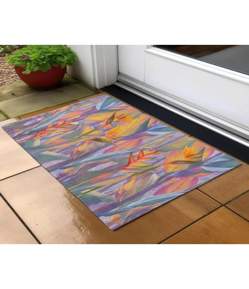 Dalyn Indoor/Outdoor Tropics TC14 Passion Washable 1'8" x 2'6" Rug