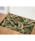 Dalyn Indoor/Outdoor Tropics TC1 Black Washable 1'8" x 2'6" Rug
