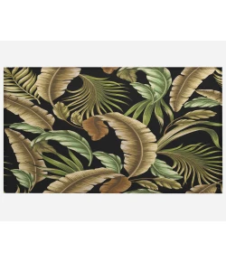 Dalyn Indoor/Outdoor Tropics TC1 Black Washable 1'8" x 2'6" Rug