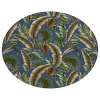 Dalyn Indoor/Outdoor Tropics TC1 Indigo Washable 8' x 8' Round Rug