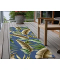 Dalyn Indoor/Outdoor Tropics TC1 Indigo Washable 2'3" x 7'6" Runner Rug