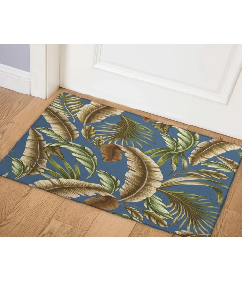 Dalyn Indoor/Outdoor Tropics TC1 Indigo Washable 1'8" x 2'6" Rug