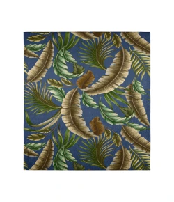 Dalyn Indoor/Outdoor Tropics TC1 Indigo Washable 10' x 14' Rug