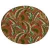 Dalyn Indoor/Outdoor Tropics TC1 Paprika Washable 8' x 8' Round Rug