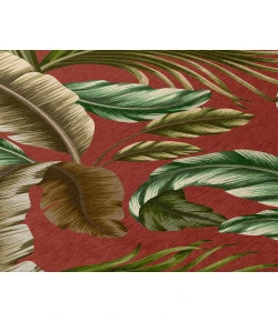 Dalyn Indoor/Outdoor Tropics TC1 Paprika Washable 8' x 8' Round Rug