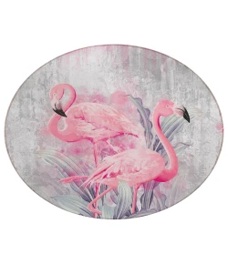 Dalyn Indoor/Outdoor Tropics TC2 Silver Washable 8' x 8' Round Rug